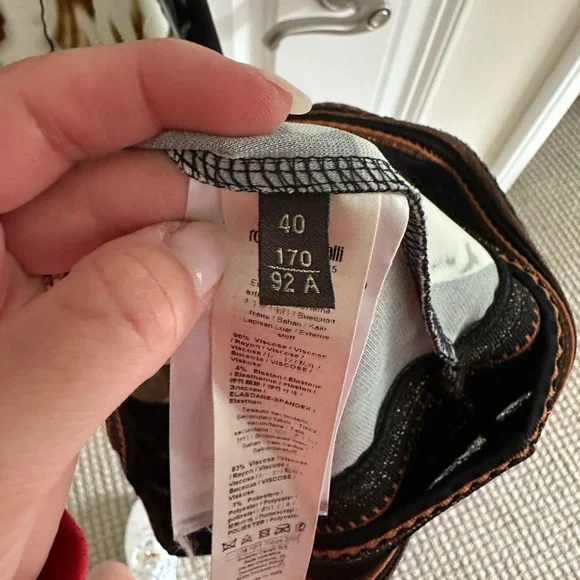 NWOT ROBERTO CAVALLI MINI DRESS. SIZE 40 (US 4) - Picture 5 of 7